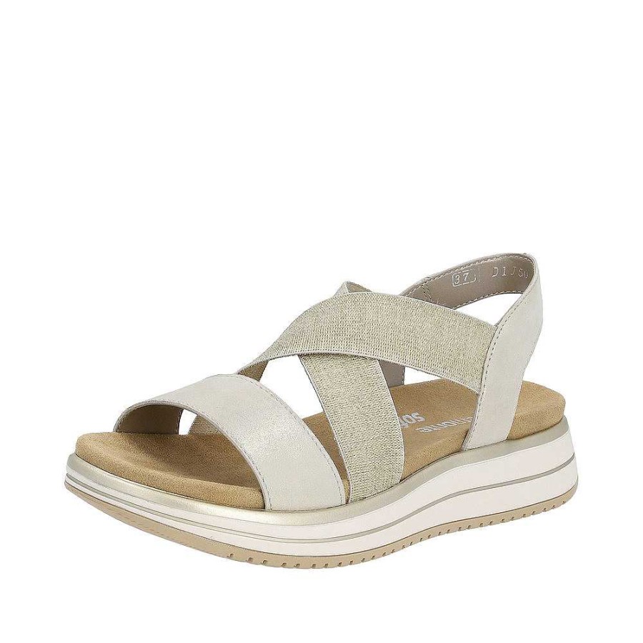 Rieker Remonte Sandalen Gold